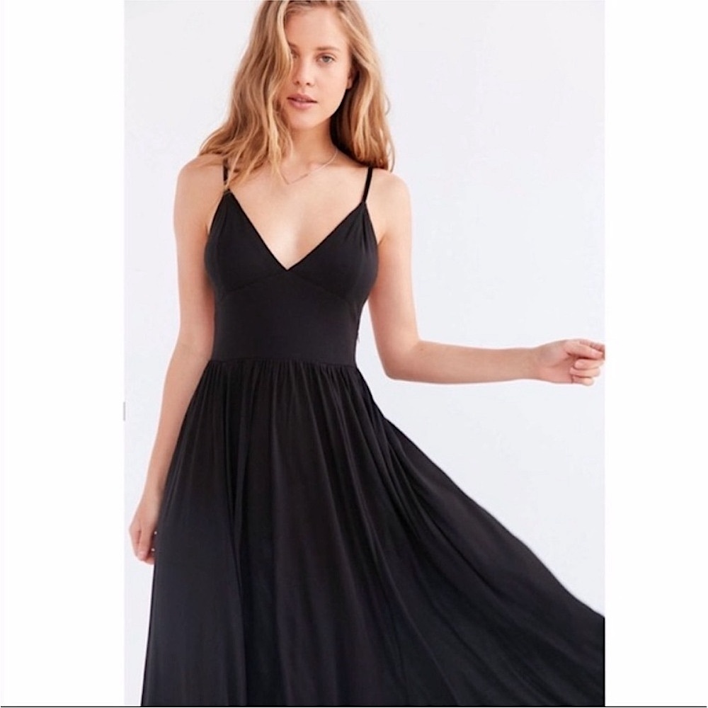 NWOT silence + noise Black Maxi Dress